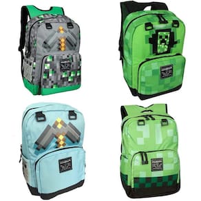 Mochila escolar para meninos Minecraft A