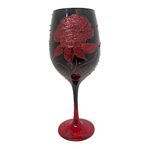 Taça Pomba Gira Negra/Verm E Rosa Vermelha Barone 490Ml
