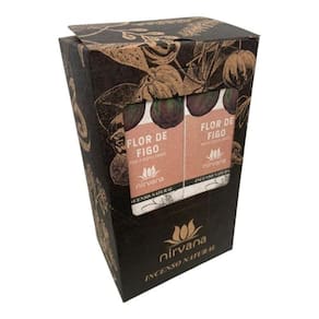 Incenso Nirvana Natural Flor De Figo 12 Caixas Com 9 Varetas