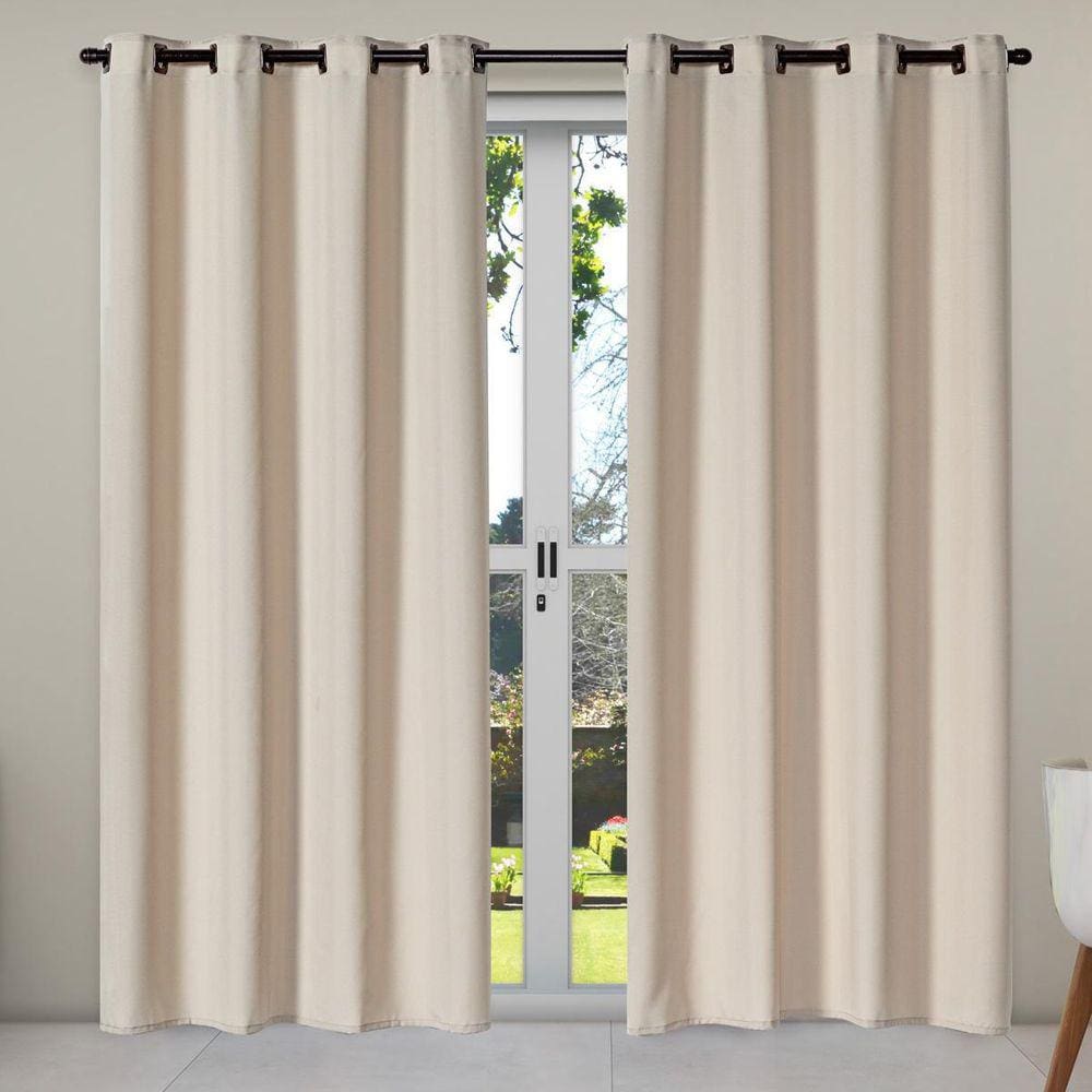 Cortina Blackout Tecido 2,80M X 2,30M Corta 100% Luz Areia