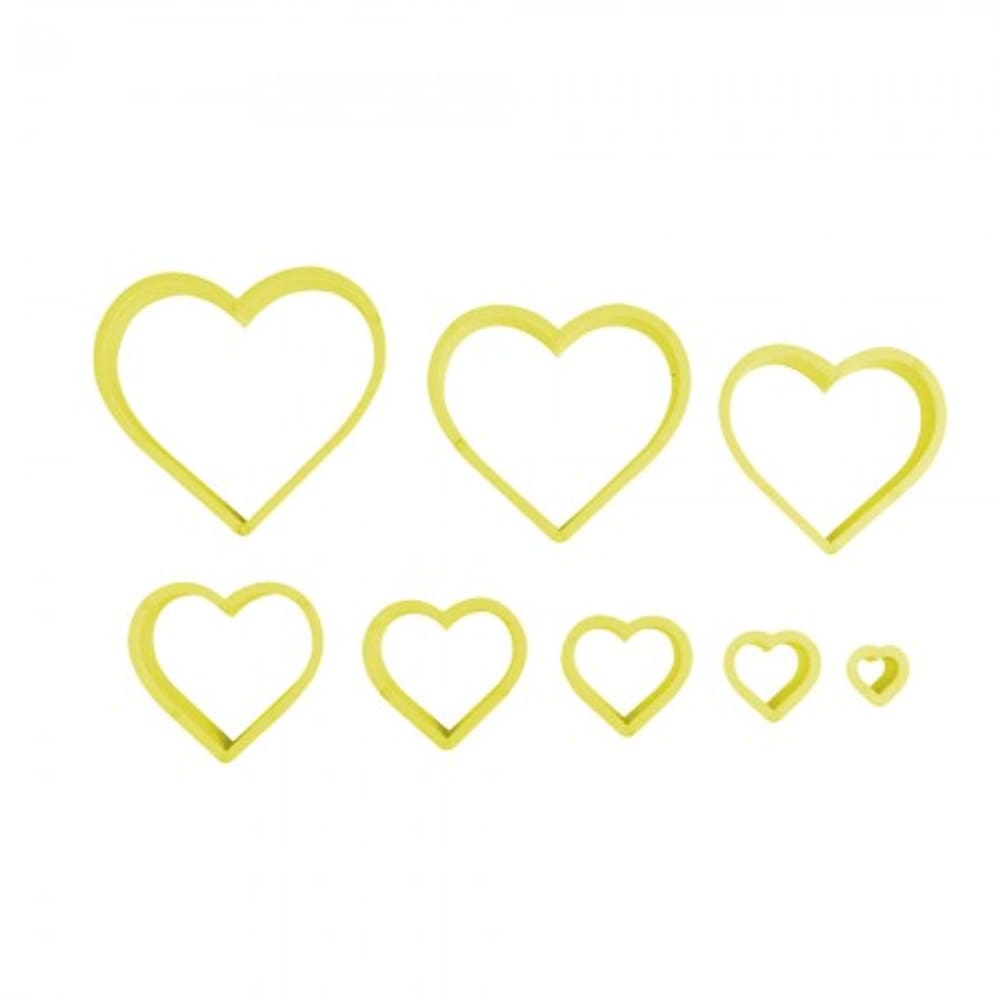 Cortador Standard Coracao Liso C/8 Bluestar