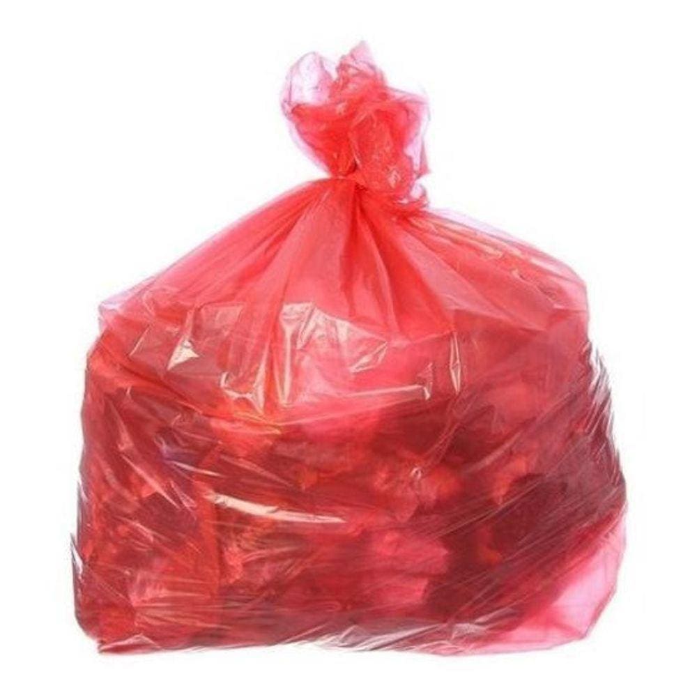 Saco Para Lixo Vermelho Reforçado 100 Lt Com 50 Un