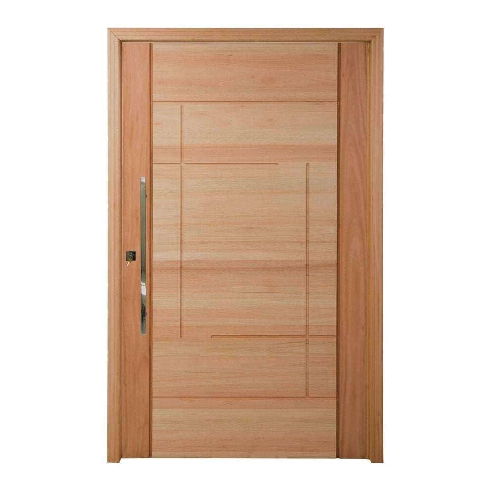 Porta Pivotante Maciça 214x109cm Eucalipto Pm92 Moderne Cruzeiro Portas Nude
