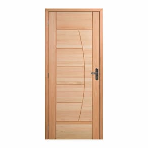 Kit Porta Pronta Maciça 214x89cm Eucalipto Esquerdo Pm78 Solar Cruzeiro Portas Nude