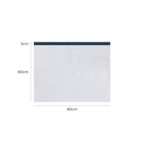 Envelope Plástico Segurança Branco 80x60 Coex 100 Un - Autoadesivo