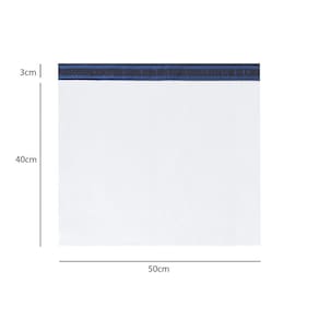 Envelope Plástico Segurança Branco 50x40 Coex 100 Un - Autoadesivo