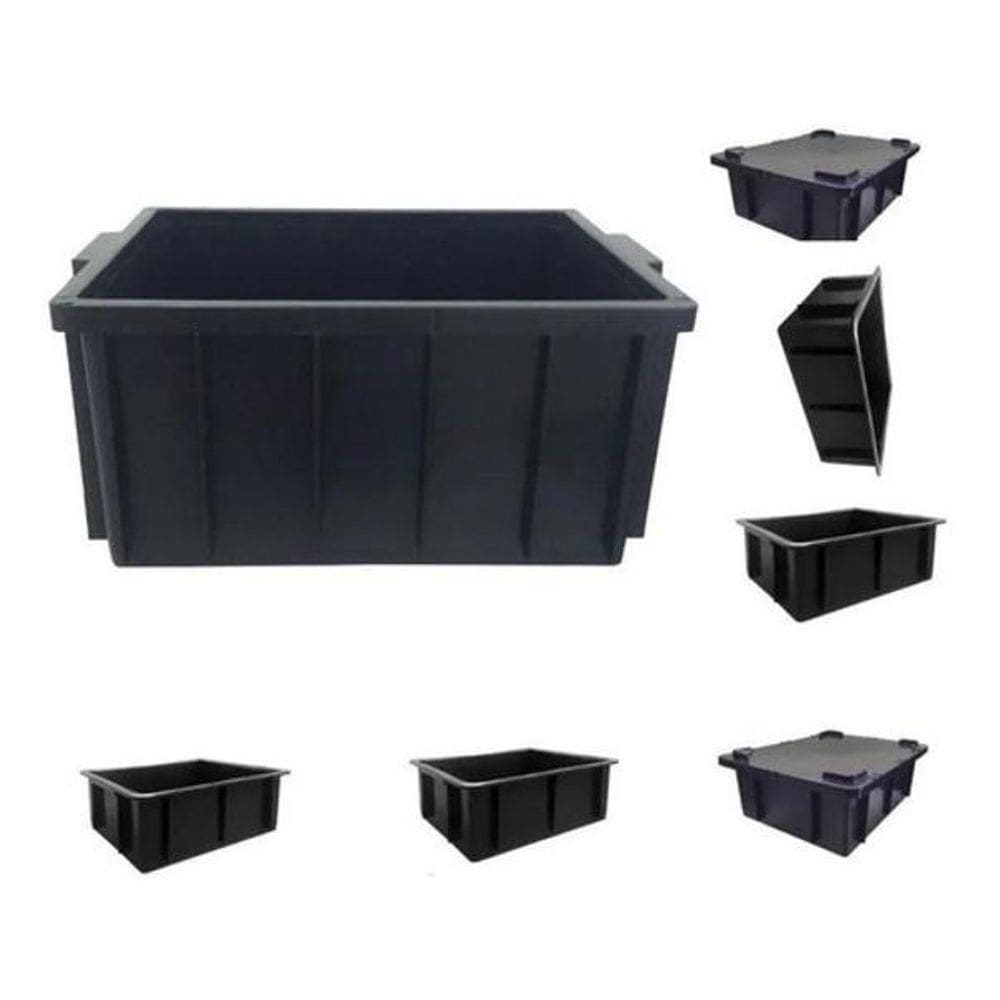 4 Pçs Caixa Plastica Organizadora Com Tampa 28L Composteira