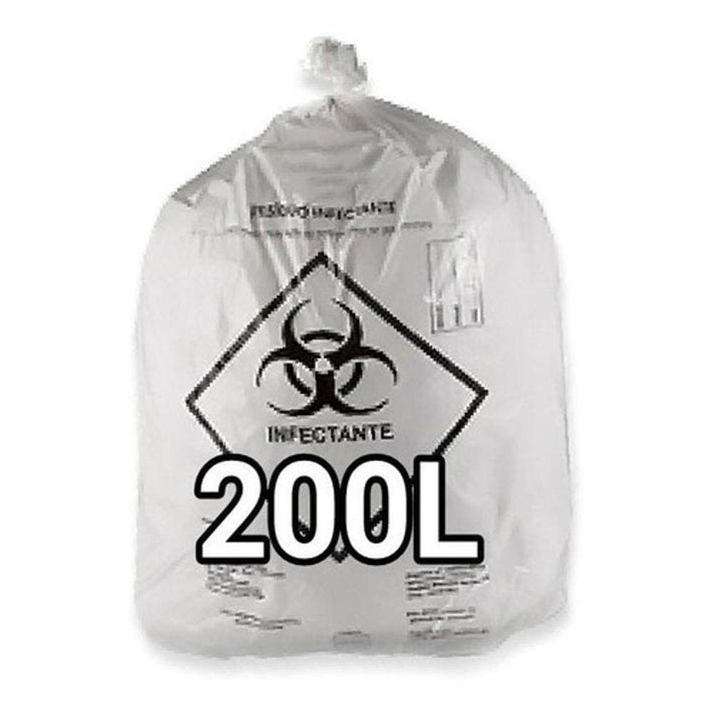 Sacos De Lixo Infectante Hospitalar 200L 200 Un