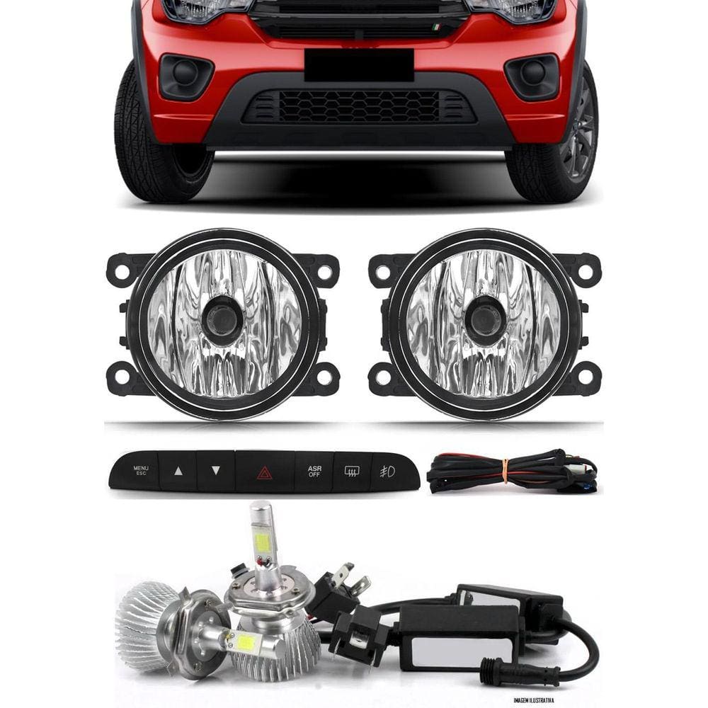 Kit Farol Milha Neblina Mobi 2022 Em Diante Botão Painel +