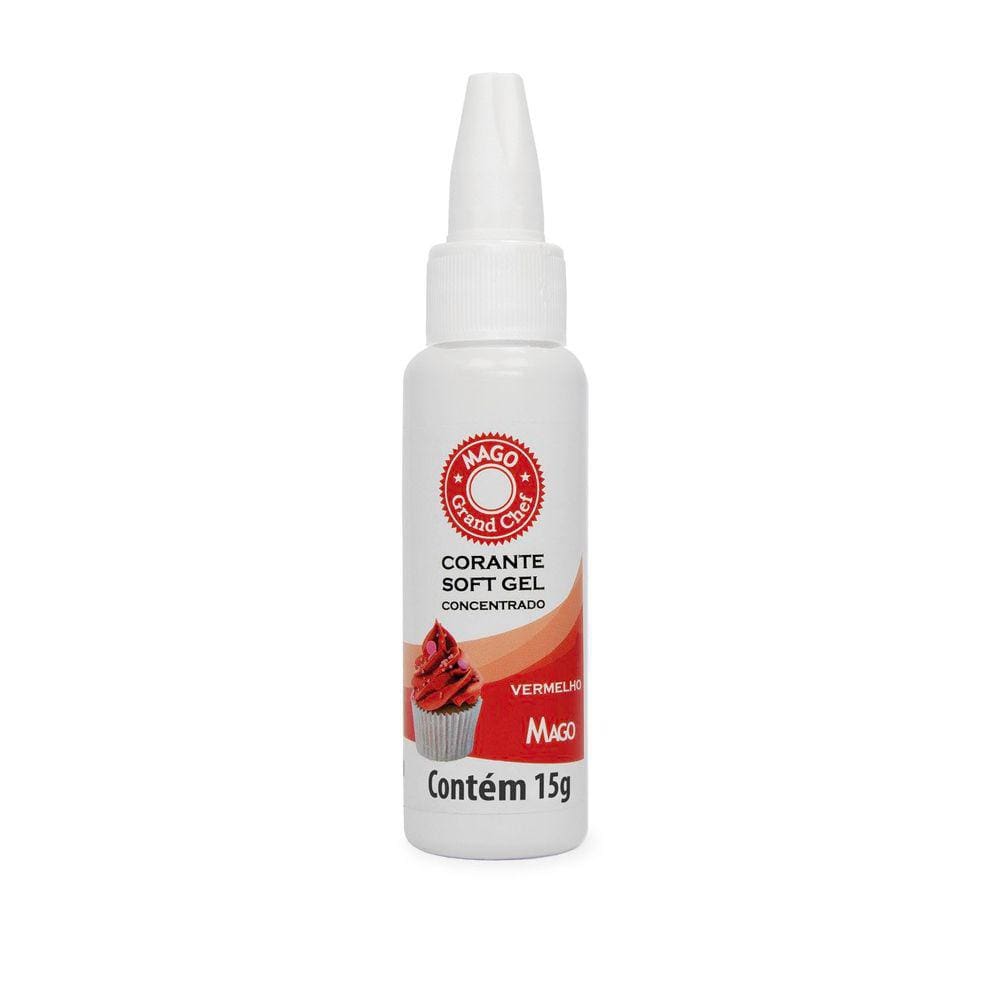 Corante Soft Gel Vermelho 15g Mago
