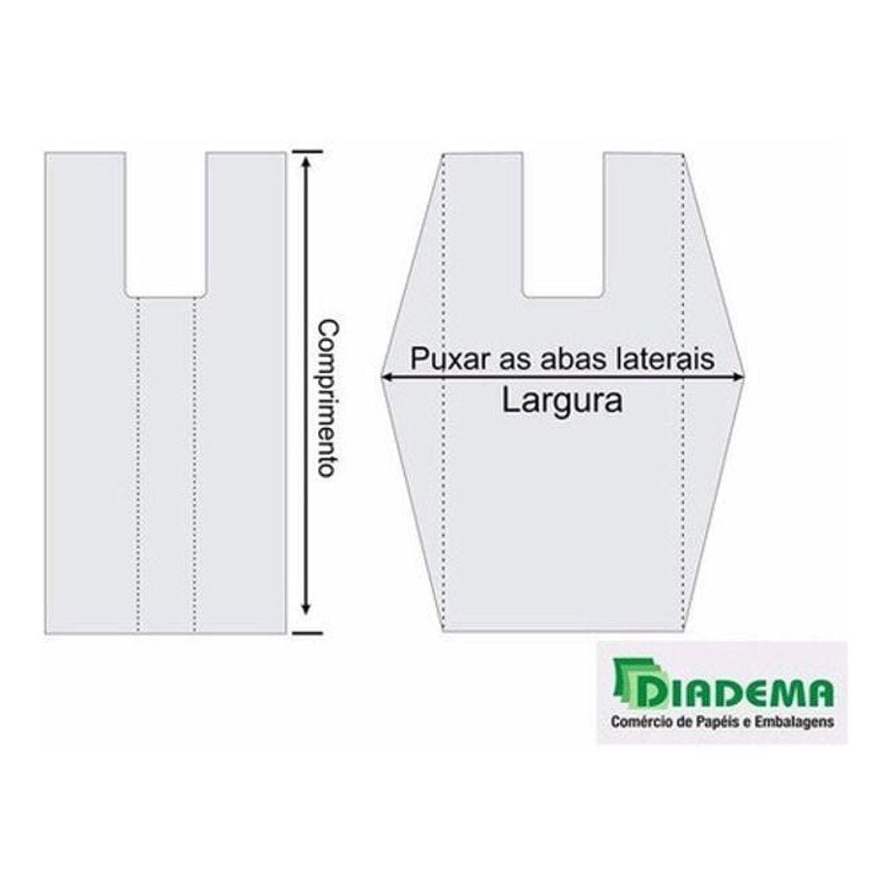 Kit Com 20Kg De Sacola Reciclada 45X60 Aprox. 1600 Unidades
