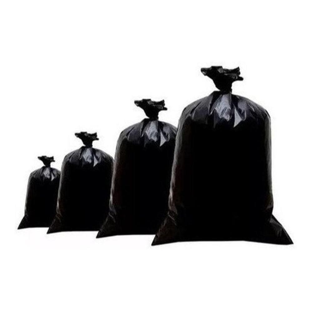 Saco Para Lixo De 60 Litros Grosso Reforçado Pct C/5Kg Preto