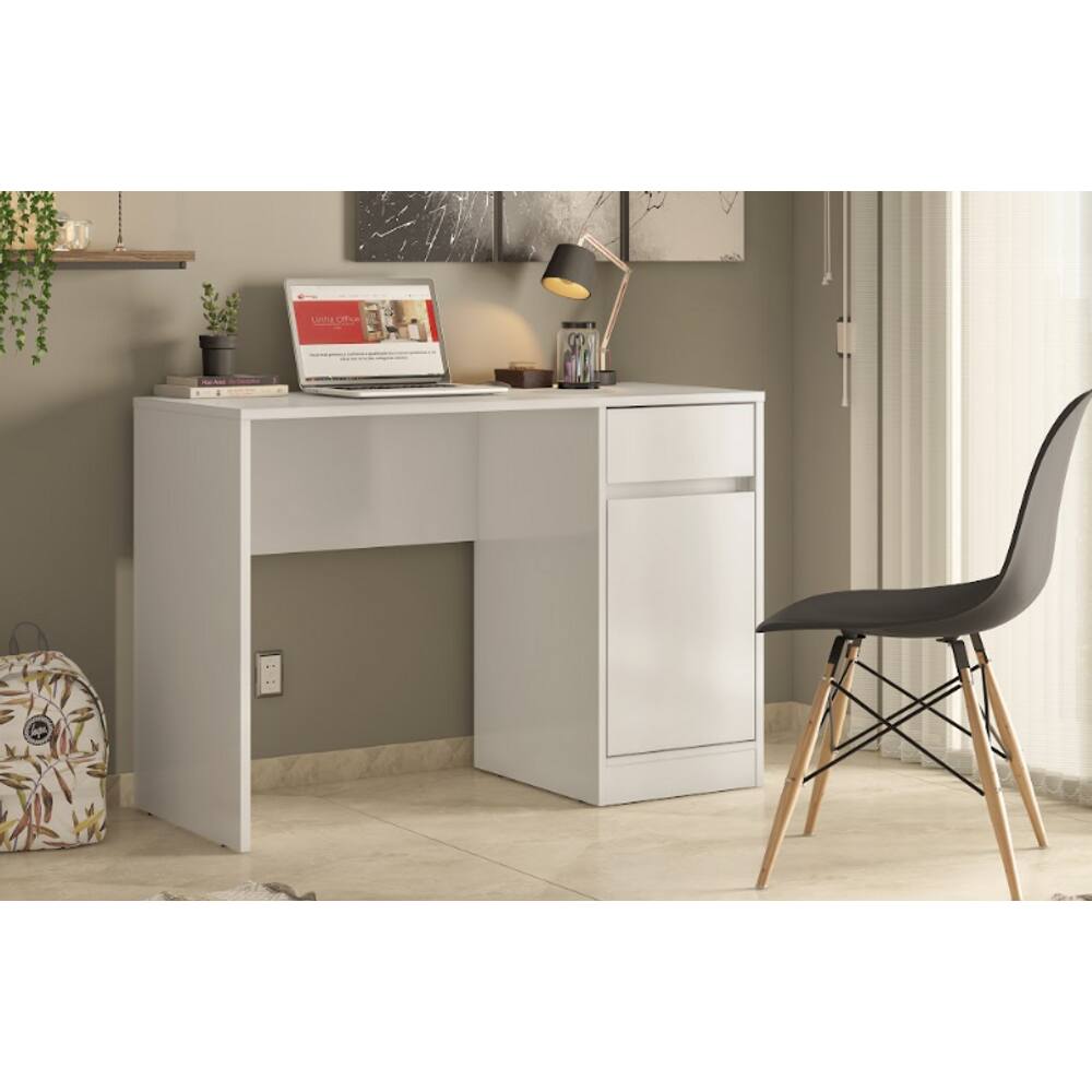 Escrivaninha Office 1 Porta Morada 29600 Branco Demóbile - LBMSHOP