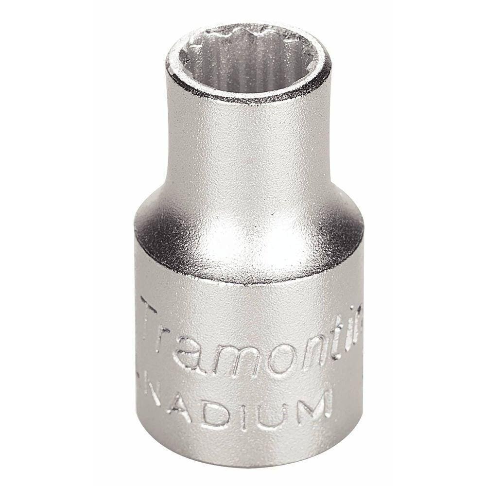Soquete Estriado Em Aço Cromo Vanádio 9 Mm - Encaixe 3/8" Tramontina Pro Tramontina