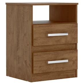 Mesa De Cabeceira Ares Flex M07 Castanho/Avelã/Baunilha