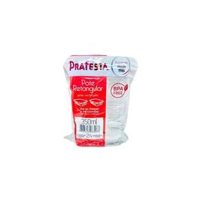 Pote Retangular 350ml - Resistente Calor/Frio - Embanet