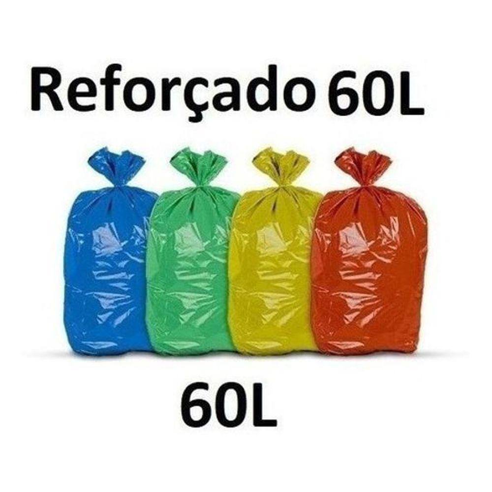 Kit Com 11 Pacotes Saco De Lixo 60 Litros P6 Reforçado