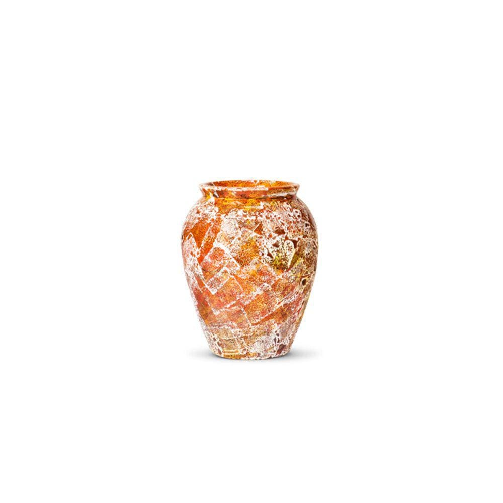 Vaso Decorativo de Cerâmica Vermelho Vulcânico 43x25cm