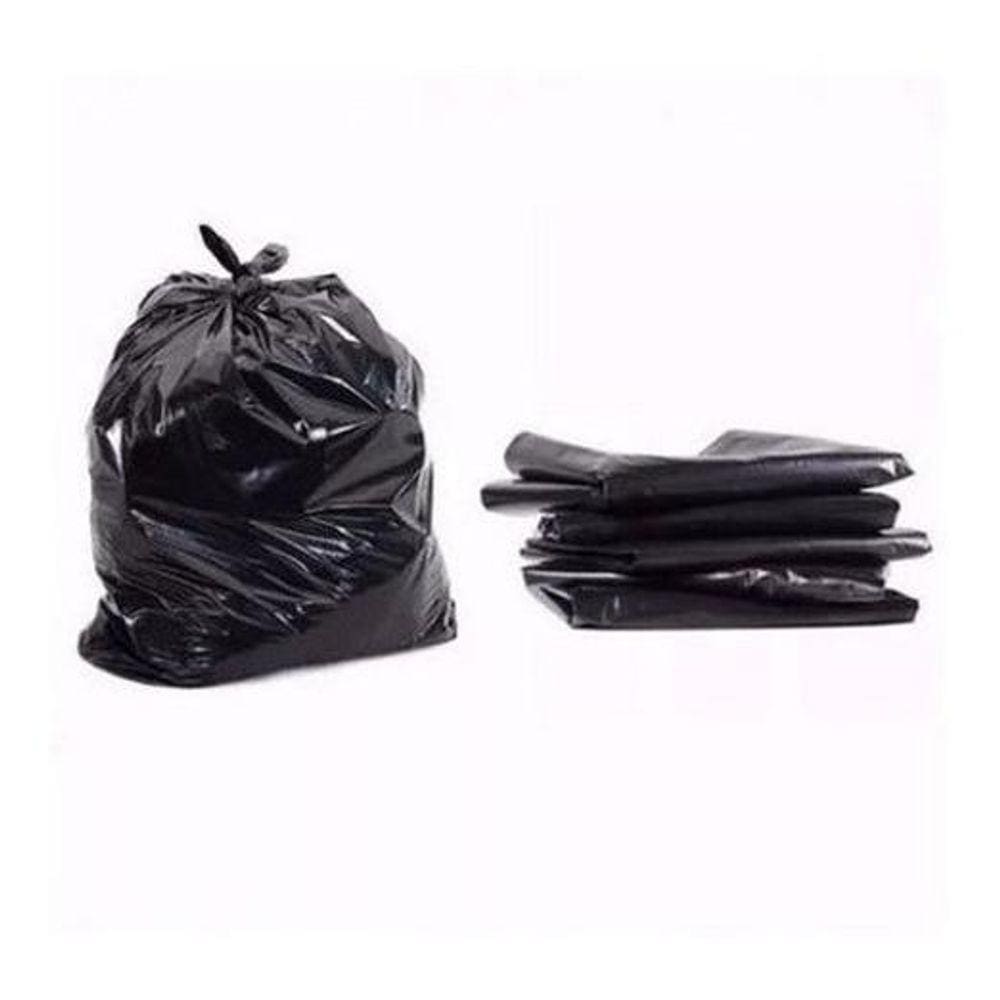 Saco De Lixo Reforçado Preto 50 Litros Com 100 Unidades