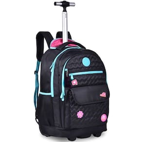 Mochila de Rodinhas Luluca Passeio Meninas Juvenil Escolar LU24085