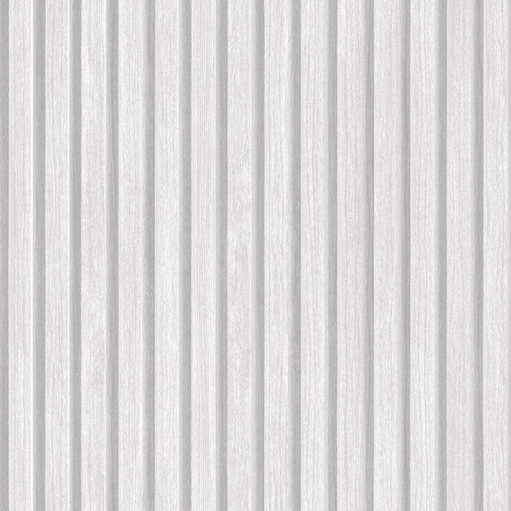 Papel De Parede Vinilico Estilo Ripado Cinza.