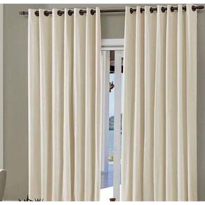 Cortina Poliéster c/ Forro PVC 2,60m x 1,70m - Varão Maior - Alta Qualidade
