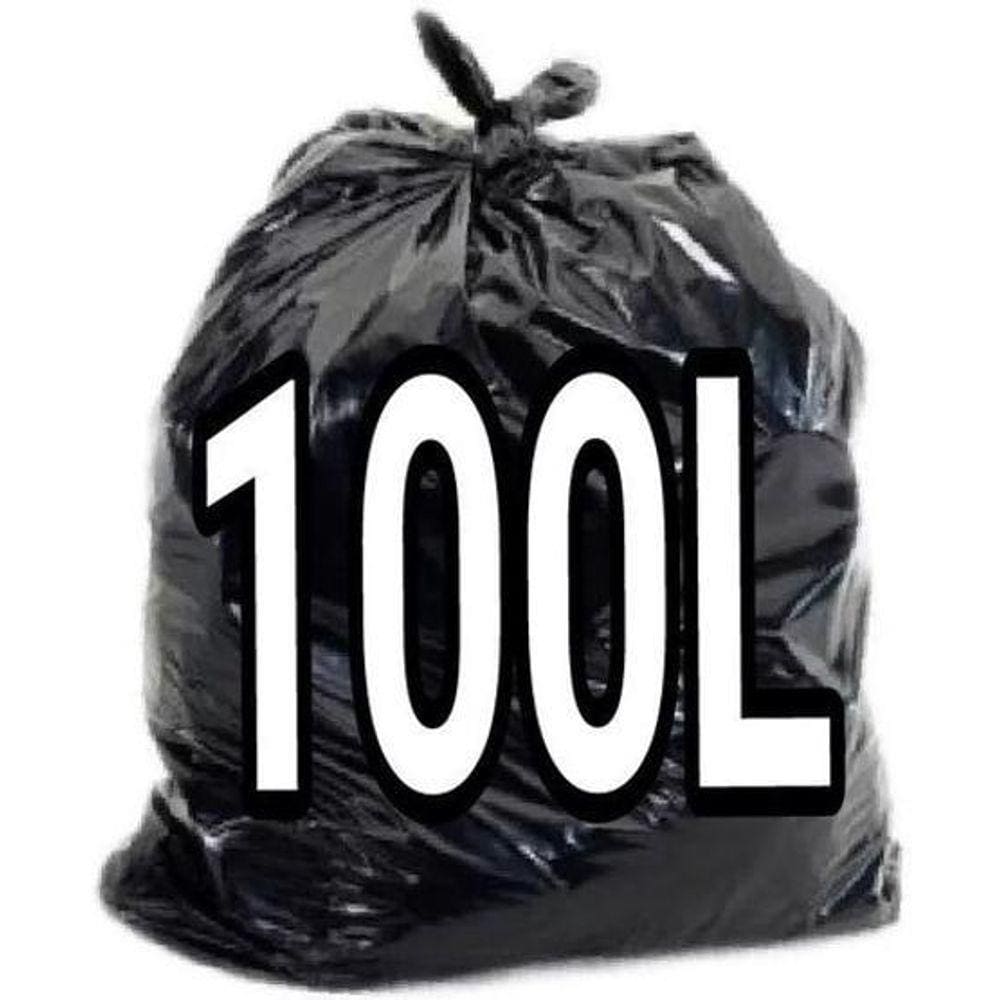 Saco De Lixo 100 Litros 120 Unidades P7 Reforçado