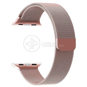 Pulseira Milanese De Aço De Ferro Iwo Smartwatch 42mm E 44mm Em Aço Inoxidável - Rosa