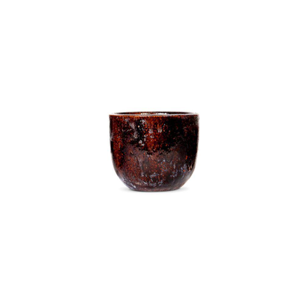 Cachepot Decorativo de Cerâmica Morumby Bordô 19x24cm