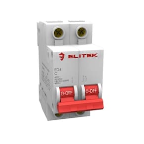 Disjuntor Bipolar 25a Curva C Din Elitek