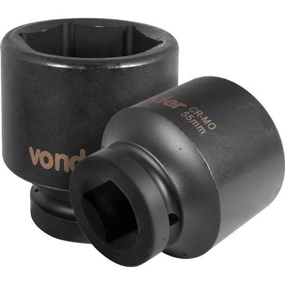 Soquete Sextavado De Impacto Enc 1 55Mm Aço Cromo Vonder