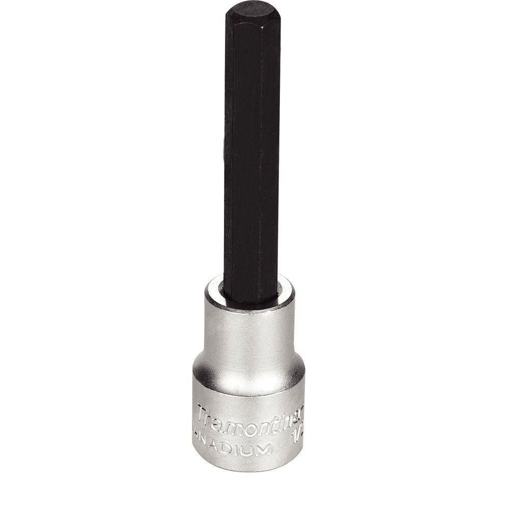 Soquete Em Aço Cromo Vanádio Ponta Hexagonal Longa 5/16” - Encaixe 1/2” Tramontina Pro Tramontina