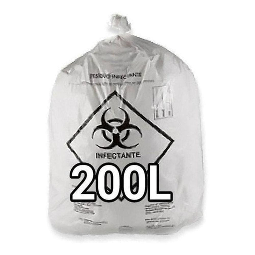 Sacos De Lixo Infectante Hospitalar 200L 200 Un