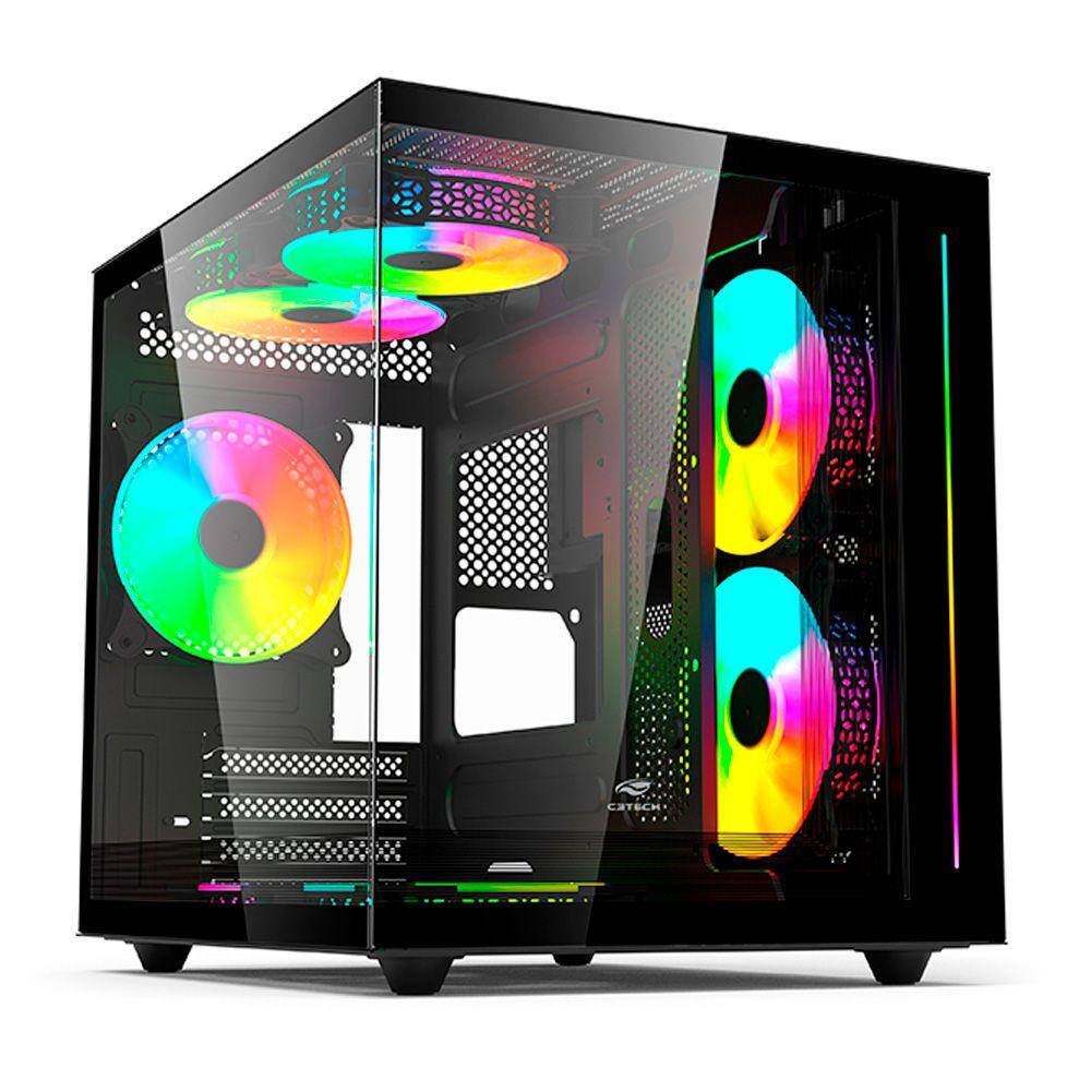 Gabinete Gamer Aquarius MT-G810BK Sem Fonte C3Tech