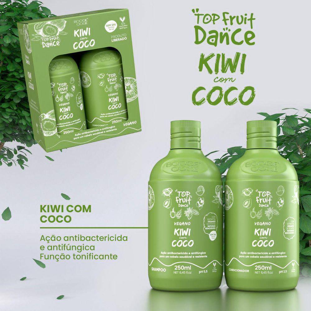 Kit Top Fruit Shampoo E Cond. Kiwi Com Coco 250 Ml