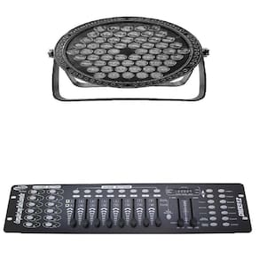Kit 4 Par Led Slim Rgb 3 Em 1 Full 60 Leds + Mesa Dmx 512