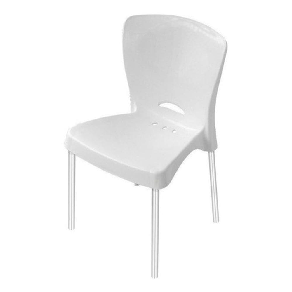 Cadeiras Com Pés Em Alumínio Kit 03 Unidades  Ca3