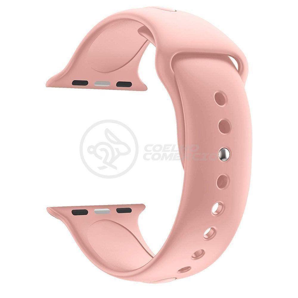 Pulseira Silicone Para Iwo Smartwatch 42mm E 44mm - Rosa