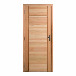 Kit Porta Pronta Maciça 214x89cm Eucalipto Esquerda Pm95 Clean Cruzeiro Portas Nude
