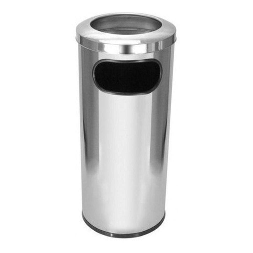 Cinzeiro Lixeira Em Aço Inox Com Aro Em Inox 50 Litros