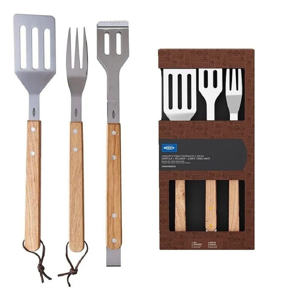 Conjunto Para Churrasco 3 Pecas 2555/100
