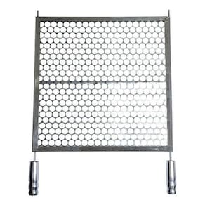 Grelha Moeda Em Inox Para Churrasco 70X50Cm