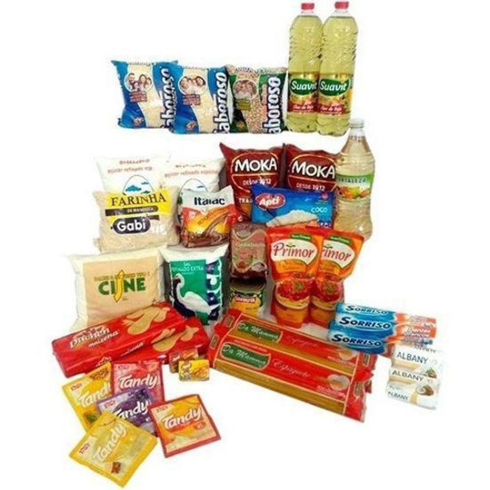 Cesta Básica Ideal Para Doação Com 33 Itens
