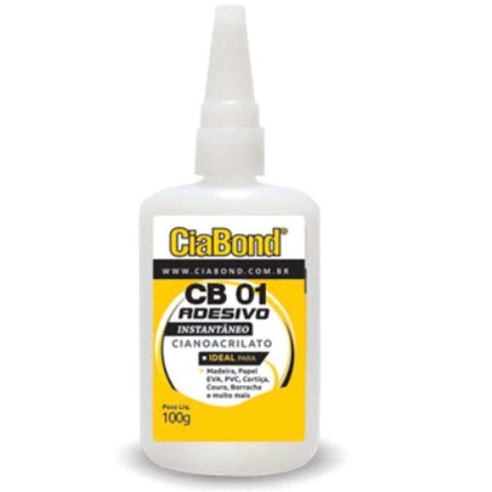 Cola Adesivo Instantâneo Cb 01 Ciabond 100G Anti Entupimento