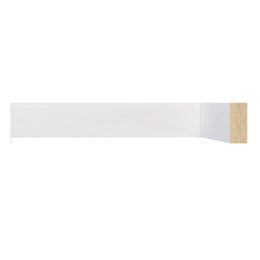 Kit com 15 Boiserie Mdf 3cm X 15mm X 2,40m Liso Moldufama 301 Branco