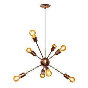 Pendente Sputnik Martin Cobre Polido Spot Line 8 Lâmpadas
