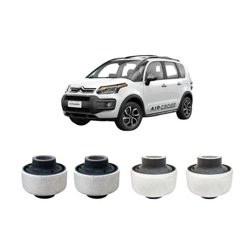 Kit 4 Bucha Da Bandeja Dianteira Aircross 2015 2016 2017 18