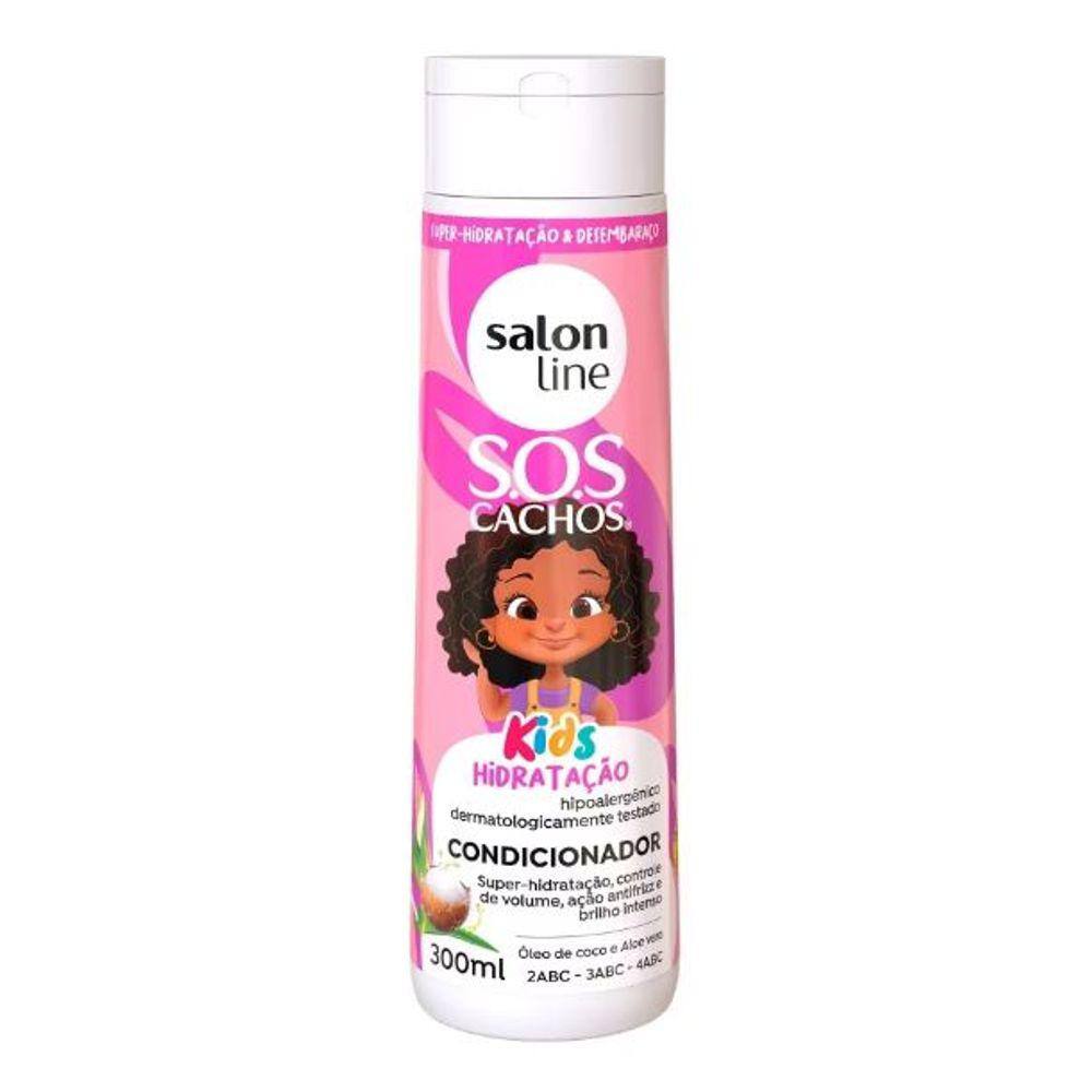 SalonLine Condicionador SOS Cachos Kids Hidratação - 300ml