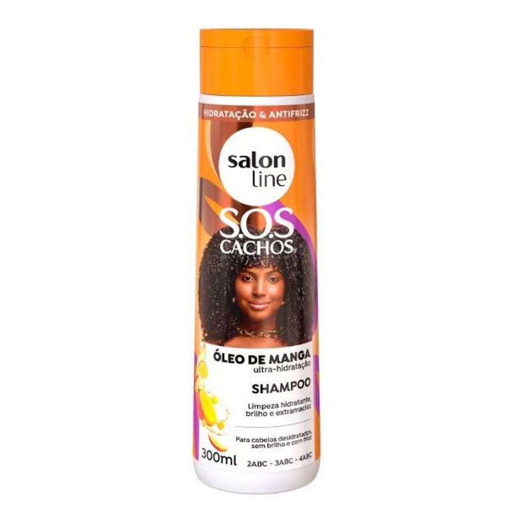 SalonLine Shampoo SOS Cachos Óleo de Manga - 300ml