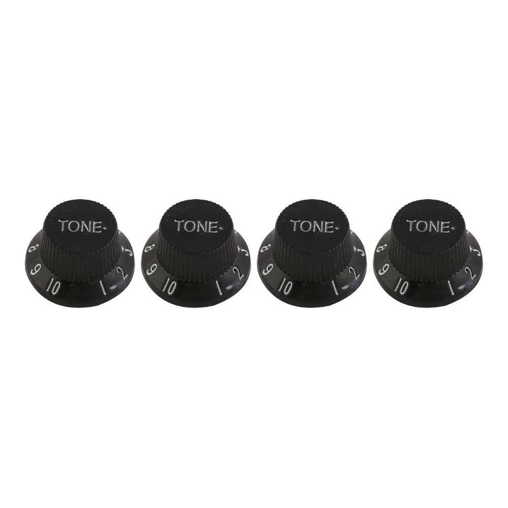 Knobs Para Guitarra Stratocaster Andaluz 2 Vol + 2Ton Preto